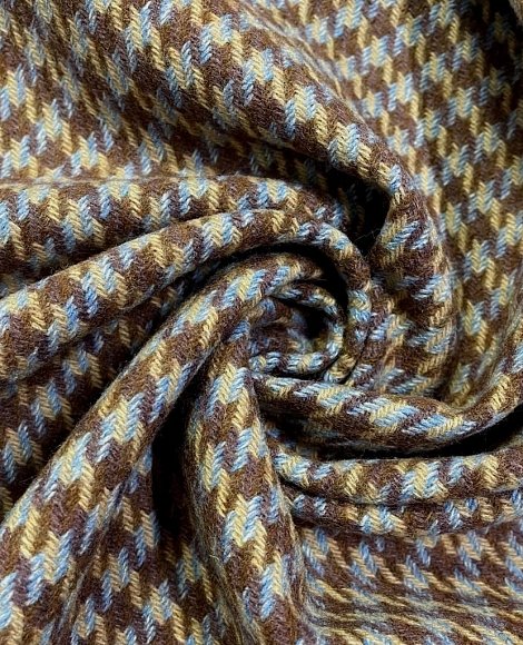 Твид гус.лапка беж\голубой Твид гус.лапка беж\голубой